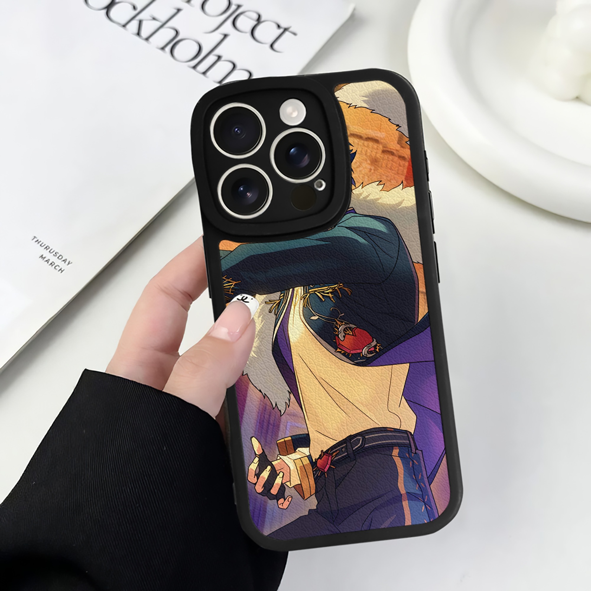 （画像用） あんさんぶるスターズ! Ensemble Stars 【iPhone 16シリーズ対応】シリコンスマホケース（レザー調） 材質：シリコン